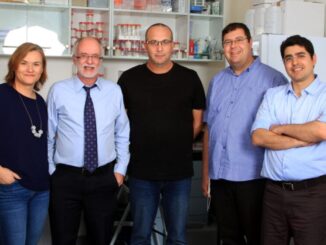 Salignostics’ founding team in Jerusalem. (Osnat Krasnansky)
