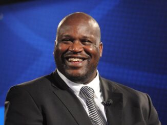 During halftime of the 2022 NBA All-Star Game in Cleveland, Shaquille O'Neal gave an emotional speech thanking the individuals who helped him become one of the greatest centers in NBA history. (Brad Barket/Getty Images for American Express)