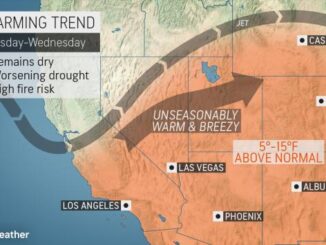 Wildfires will continue to rage in the Southwest, with record high temperatures and no rainfall in sight. (AccuWeather)