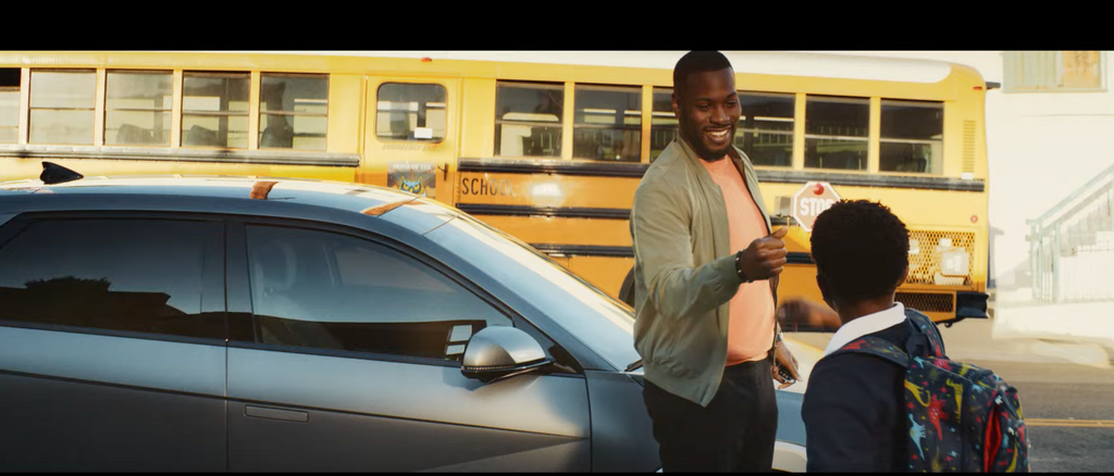 Uncle Miles and his nephew Blake in Hyundai's new “Leading by Example” ad. (Hyundai)