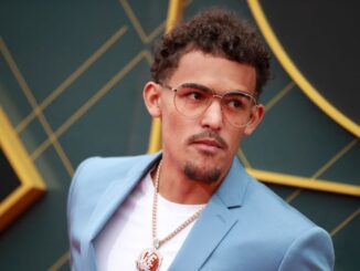 Trae Young has responded to increased scrutiny by doing what all great villains do — leveling up his game accordingly. (Rich Fury/Getty Images)