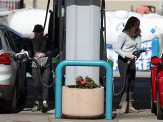 The Russia–Ukraine conflict, the growing national demand for gas as spring approaches and a switch to the costlier summer gas, could all send gas prices to a national average of $4 a gallon by April. (Justin Sullivan/Getty Images)