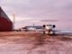 HALO, one of the three research aircraft being used in the HALO-(AC)3 campaign in March 2022, in front of Arena Arctica in Kiruna, Sweden. (Marlen Bruckner-University Leipzig/Zenger News)