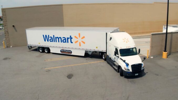 A truck from Walmart's private fleet. (Zenger)